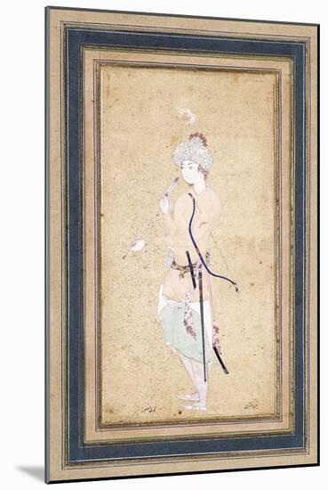 A Young Archer, C. 1580-Muhammadi Musawwir-Mounted Giclee Print