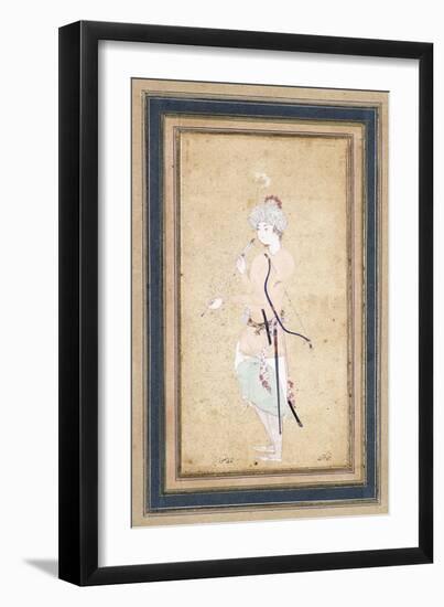 A Young Archer, C. 1580-Muhammadi Musawwir-Framed Premium Giclee Print