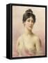 A Young Beauty (Oil on Canvas)-Jules Frederic Ballavoine-Framed Stretched Canvas