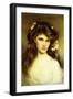 A Young Beauty with Flowers in Her Hair-Albert Lynch-Framed Giclee Print