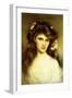 A Young Beauty with Flowers in Her Hair-Albert Lynch-Framed Giclee Print