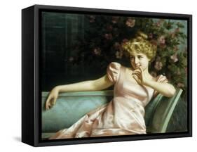 A Young Beauty-Vittorio Reggianini-Framed Stretched Canvas