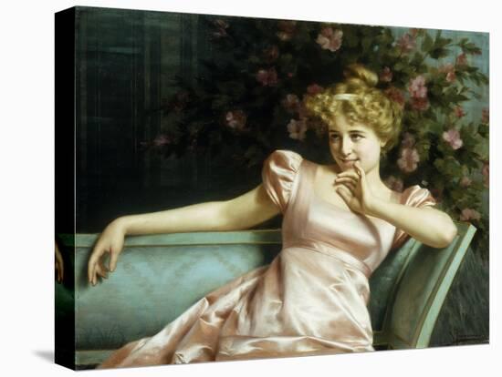 A Young Beauty-Vittorio Reggianini-Stretched Canvas