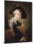 A Young Boy Holding a Portfolio, 1760-Francois-Hubert Drouais-Mounted Giclee Print