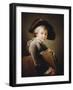 A Young Boy Holding a Portfolio, 1760-Francois-Hubert Drouais-Framed Giclee Print