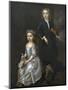 A Young Boy Holding a Violin and a Young Girl Holding a Doll-John Vanderbank-Mounted Giclee Print