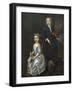 A Young Boy Holding a Violin and a Young Girl Holding a Doll-John Vanderbank-Framed Giclee Print