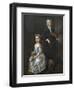 A Young Boy Holding a Violin and a Young Girl Holding a Doll-John Vanderbank-Framed Premium Giclee Print