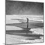 A Young Boy Kicks a Ball on Itamambuca Beach in Ubatuba, Brazil-Alex Saberi-Mounted Premium Photographic Print