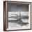 A Young Boy Kicks a Ball on Itamambuca Beach in Ubatuba, Brazil-Alex Saberi-Framed Photographic Print