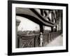 A Young Boy on Tip Toes to Get a View from the Bridge, 1959-null-Framed Photographic Print