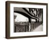 A Young Boy on Tip Toes to Get a View from the Bridge, 1959-null-Framed Photographic Print