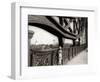 A Young Boy on Tip Toes to Get a View from the Bridge, 1959-null-Framed Photographic Print