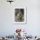 A Young Boy, Poses for His Photograph with His Pet Old English Sheepdog-null-Framed Photographic Print displayed on a wall