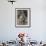 A Young Boy, Poses for His Photograph with His Pet Old English Sheepdog-null-Framed Photographic Print displayed on a wall