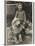 A Young Boy, Poses for His Photograph with His Pet Old English Sheepdog-null-Mounted Photographic Print