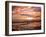 A Young Boy Takes an Early Morning Jog as the Sun Rises Along China Beach-null-Framed Premium Photographic Print