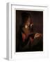 A young boy with a pipe, blowing on a firebrand-Georges De La Tour-Framed Giclee Print