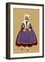 A Young Breton Girl-Elizabeth Whitney Moffat-Framed Art Print