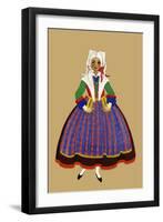 A Young Breton Girl-Elizabeth Whitney Moffat-Framed Art Print