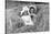 A Young Brother and Sister Nestled in the Hay, Ca. 1900-null-Stretched Canvas