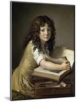 A Young Child Looking at Figures in a Book-Anne-Louis Girodet de Roussy-Trioson-Mounted Giclee Print