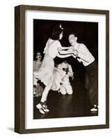 A Young Couple Dancing 'The Big Apple'-null-Framed Photographic Print