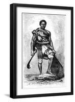 A Young Dahomian, Guinea, C1870s-E Ronjat-Framed Giclee Print