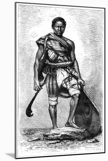 A Young Dahomian, Guinea, C1870s-E Ronjat-Mounted Giclee Print