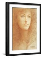 A Young Englishwoman-Fernand Khnopff-Framed Giclee Print