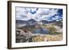 A Young Female Hiker Enjoys a Rest During a Day Hike Up Pyramid Peak, at Pyramid Lake, Wyoming-Ben Herndon-Framed Photographic Print