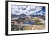 A Young Female Hiker Enjoys a Rest During a Day Hike Up Pyramid Peak, at Pyramid Lake, Wyoming-Ben Herndon-Framed Photographic Print