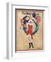 A Young Flapper Girl in a Christmas Theme Dress-Elisie Harding-Framed Art Print