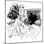 A Young Flapper Type at a Party-null-Mounted Art Print