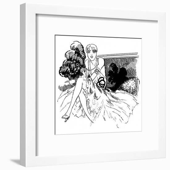 A Young Flapper Type at a Party-null-Framed Art Print