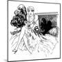 A Young Flapper Type at a Party-null-Mounted Art Print