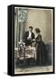 A Young French Couple Give their First Dinner Party-null-Framed Stretched Canvas