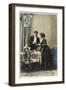 A Young French Couple Give their First Dinner Party-null-Framed Photographic Print