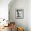 A Young Girl Brushes Her Teeth at the Sink, Ca. 1955-null-Framed Photographic Print displayed on a wall