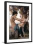 A Young Girl Defending Herself Against Eros-William Adolphe Bouguereau-Framed Art Print