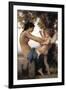 A Young Girl Defending Herself Against Eros-William Adolphe Bouguereau-Framed Art Print