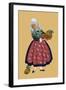 A Young Girl from Champagne Carries Gourds-Elizabeth Whitney Moffat-Framed Art Print