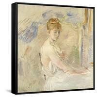 A Young Girl from the East (Mlle. Euphrasie)-Berthe Morisot-Framed Stretched Canvas