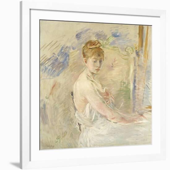 A Young Girl from the East (Mlle. Euphrasie)-Berthe Morisot-Framed Giclee Print