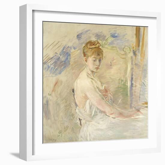 A Young Girl from the East (Mlle. Euphrasie)-Berthe Morisot-Framed Giclee Print