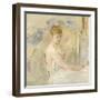 A Young Girl from the East (Mlle. Euphrasie)-Berthe Morisot-Framed Premium Giclee Print