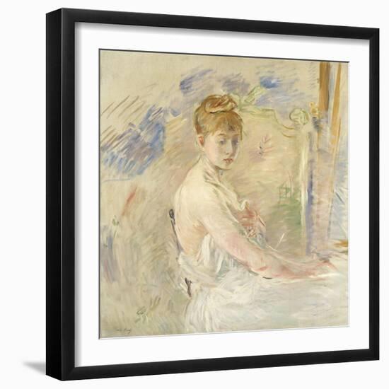 A Young Girl from the East (Mlle. Euphrasie)-Berthe Morisot-Framed Premium Giclee Print