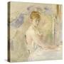 A Young Girl from the East (Mlle. Euphrasie)-Berthe Morisot-Stretched Canvas