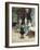 A Young Girl in the Jardins Des Champs Elysees-Victor Gilbert-Framed Giclee Print