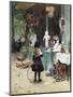 A Young Girl in the Jardins Des Champs Elysees-Victor Gilbert-Mounted Giclee Print